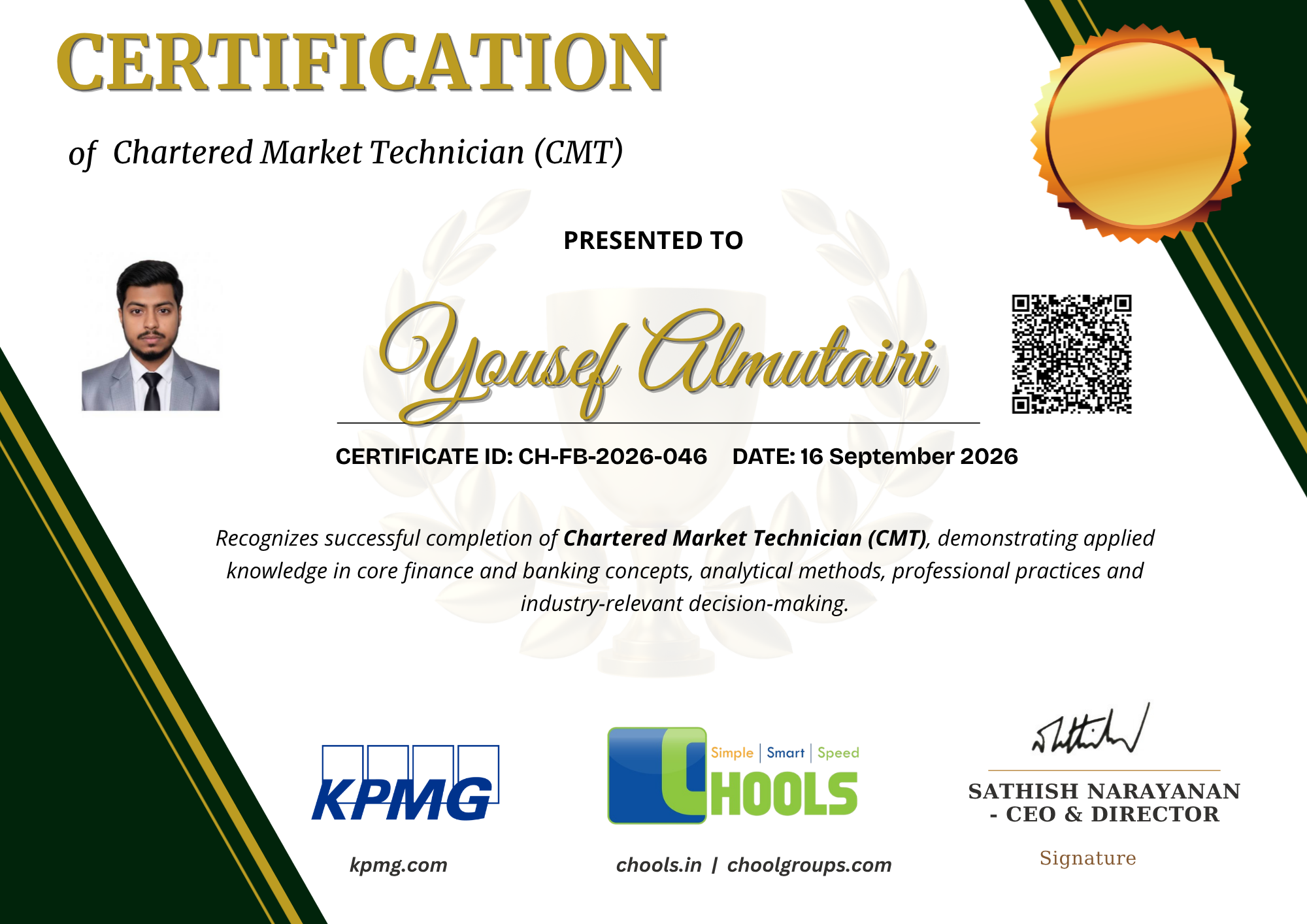 Chartered Market Technician (CMT) Certificate
